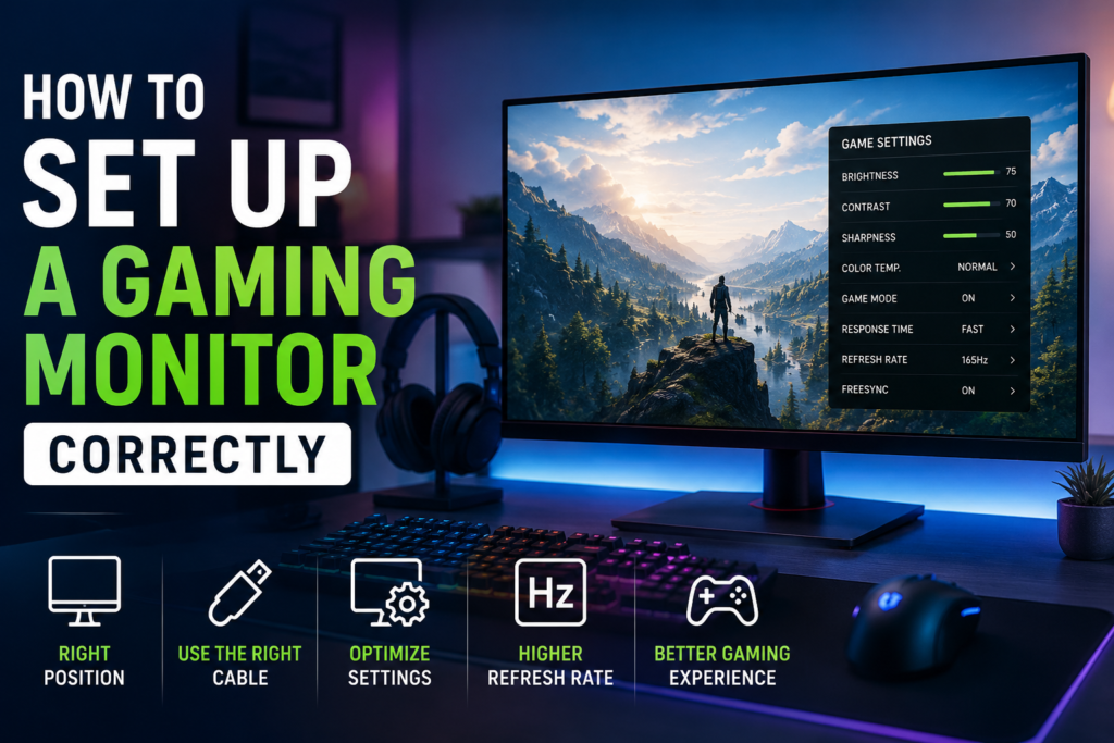 How to Set Up a Gaming Monitor Correctly